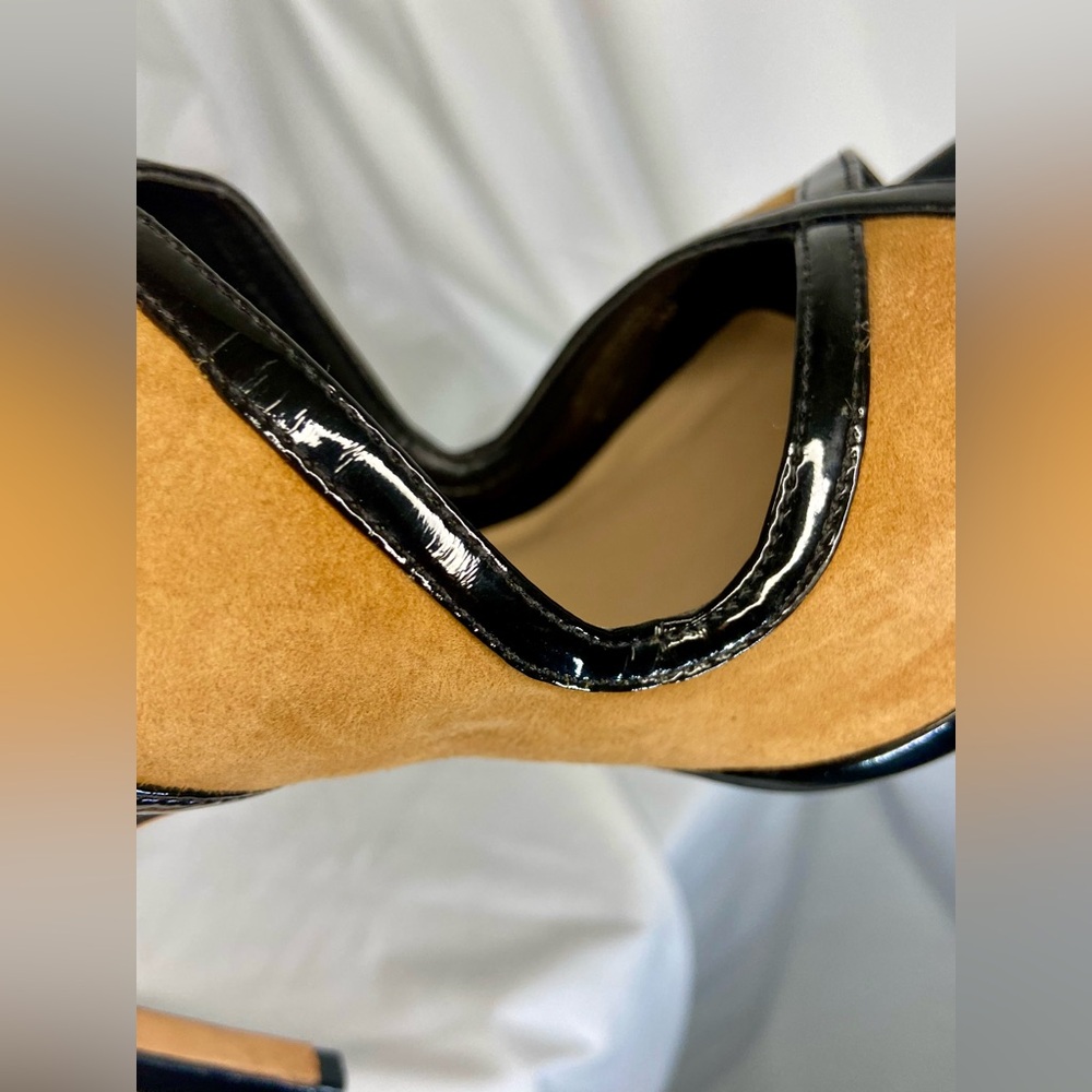 Antonio Melani Black and Tan Heels Elegant High Heel Design Size 8M - Picture 10 of 16